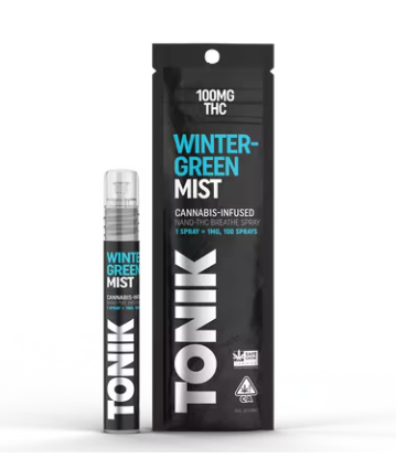 100mg THC Wintergreen Mist Spray - Tonik - Sacramento Ca