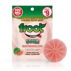Froot Sour Watermelon Gummy - 100mg Single Cut-to-dose