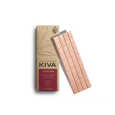 Kiva Raspberry White Chocolate Bar - 100mg