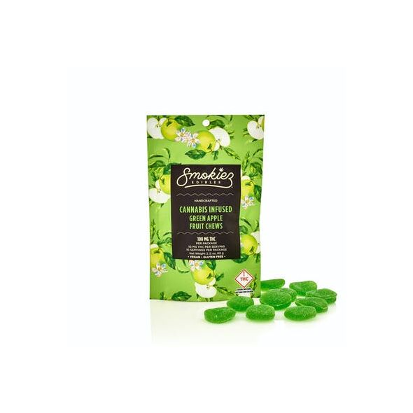 Green Apple Fruit Chews, 100 mg - CO