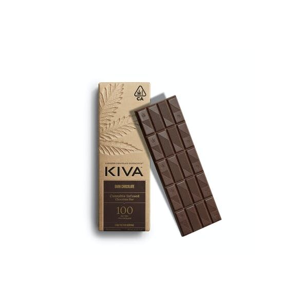 Kiva Dark Chocolate Bar - 100mg