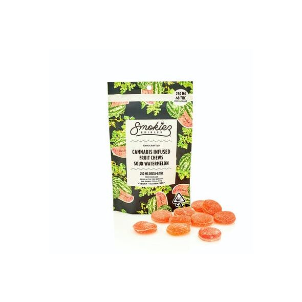 Sour Watermelon Delta-8 THC Fruit Chews 250mg
